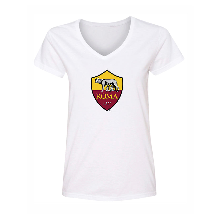 Women's AS Roma FC V-Neck T-Shirt