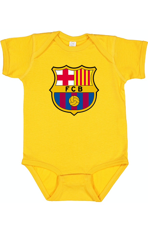 Baby F.C. Barcelona Soccer Romper Onesie