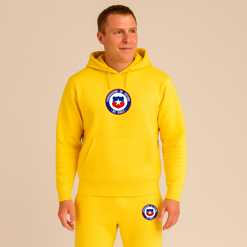 Men's Chile National Soccer Team  Hoodie Joggers Set