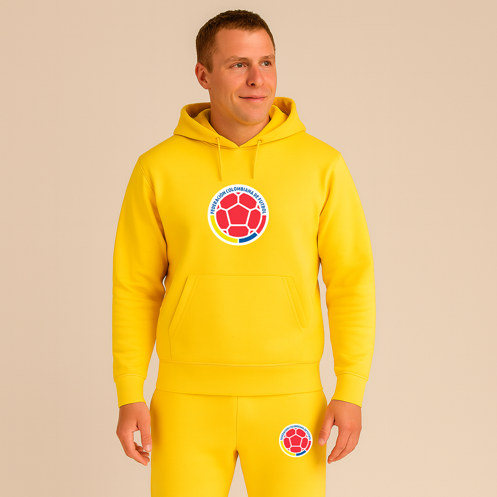 Men's Colombia National Soccer Team Hoodie Joggers Set