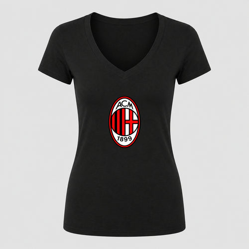 Women's AC Milan Soccer V-Neck T-Shirt