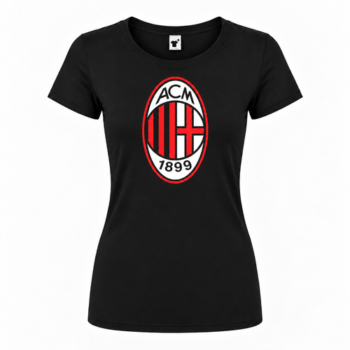 Women's AC Milan Soccer Round Neck T-Shirt