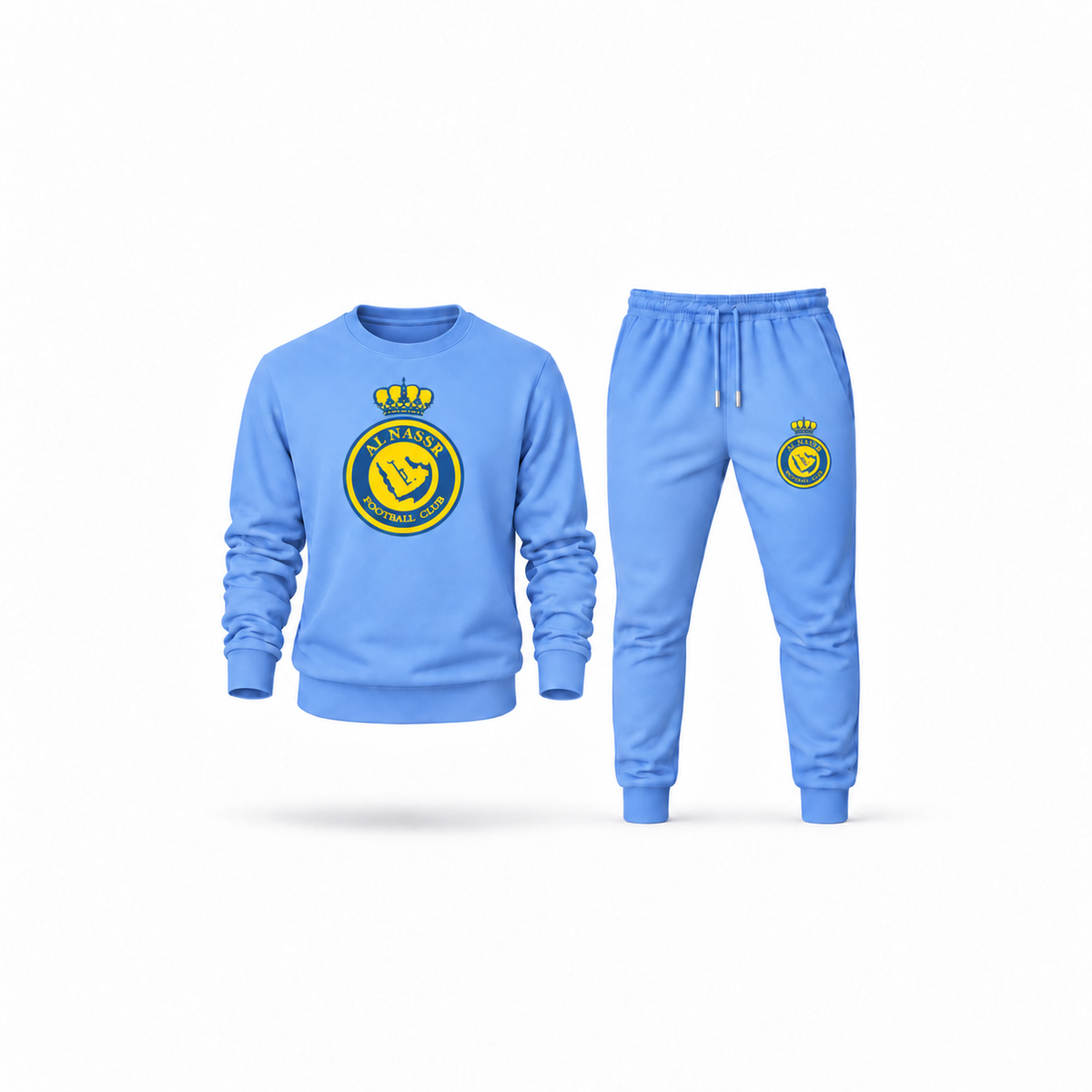 Men's Al Nassr FC Sweatshirt Joggers Set | Color: Carolina Blue | Main