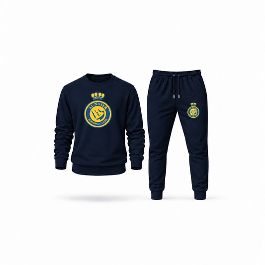 Men's Al Nassr FC Sweatshirt Joggers Set | Color: Navy | Main