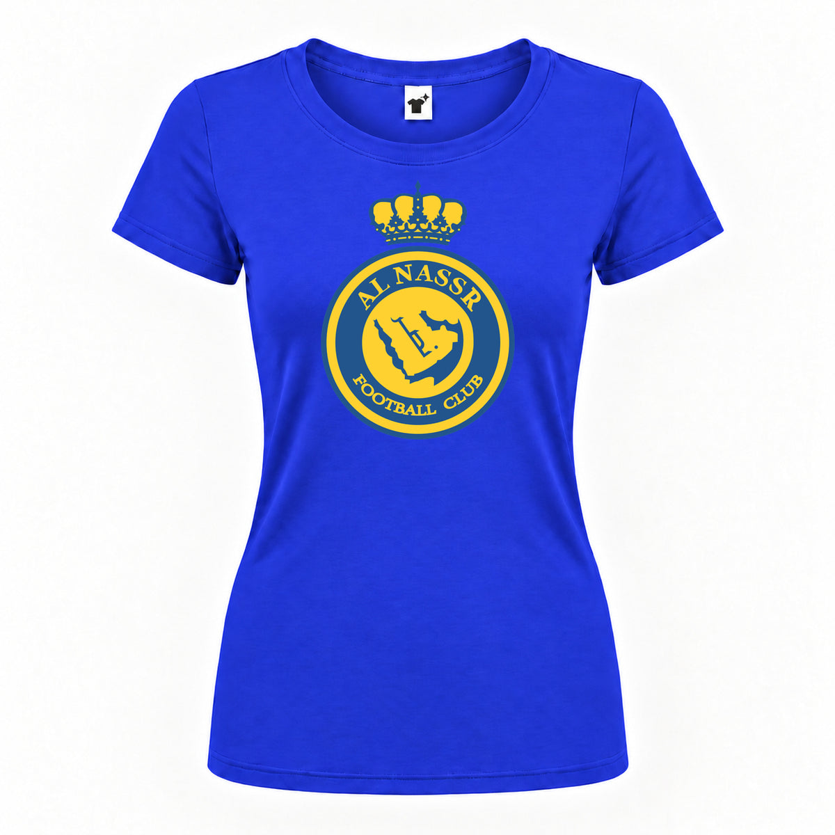 Women's Al Nassr FC Round Neck T-Shirt | Color: Royal Blue