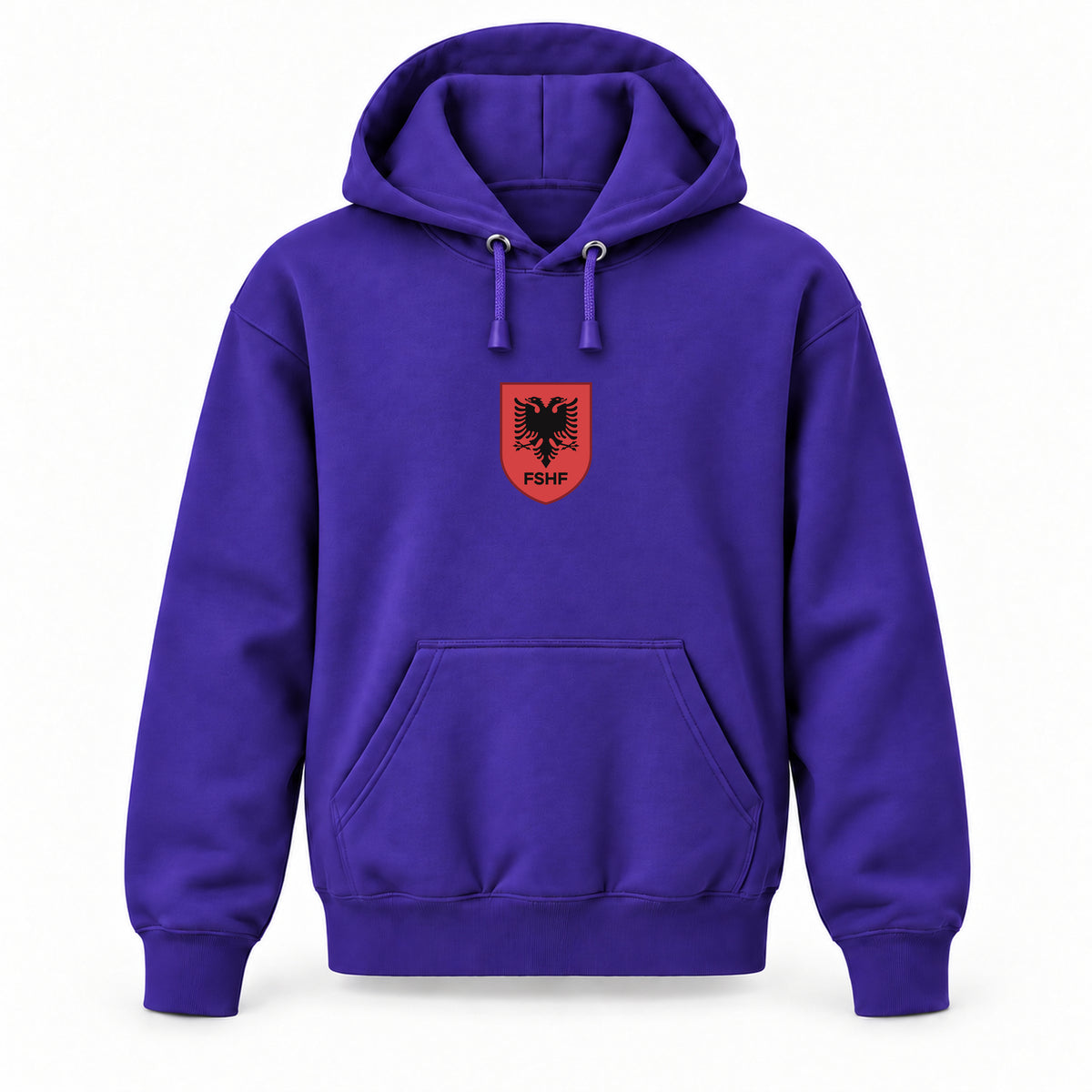 Albania National Soccer Team - Youth Large Hoodie (Ages 10–12) | Color: Purple