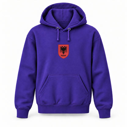 Albania National Soccer Team - Youth Large Hoodie (Ages 10–12) | Color: Purple