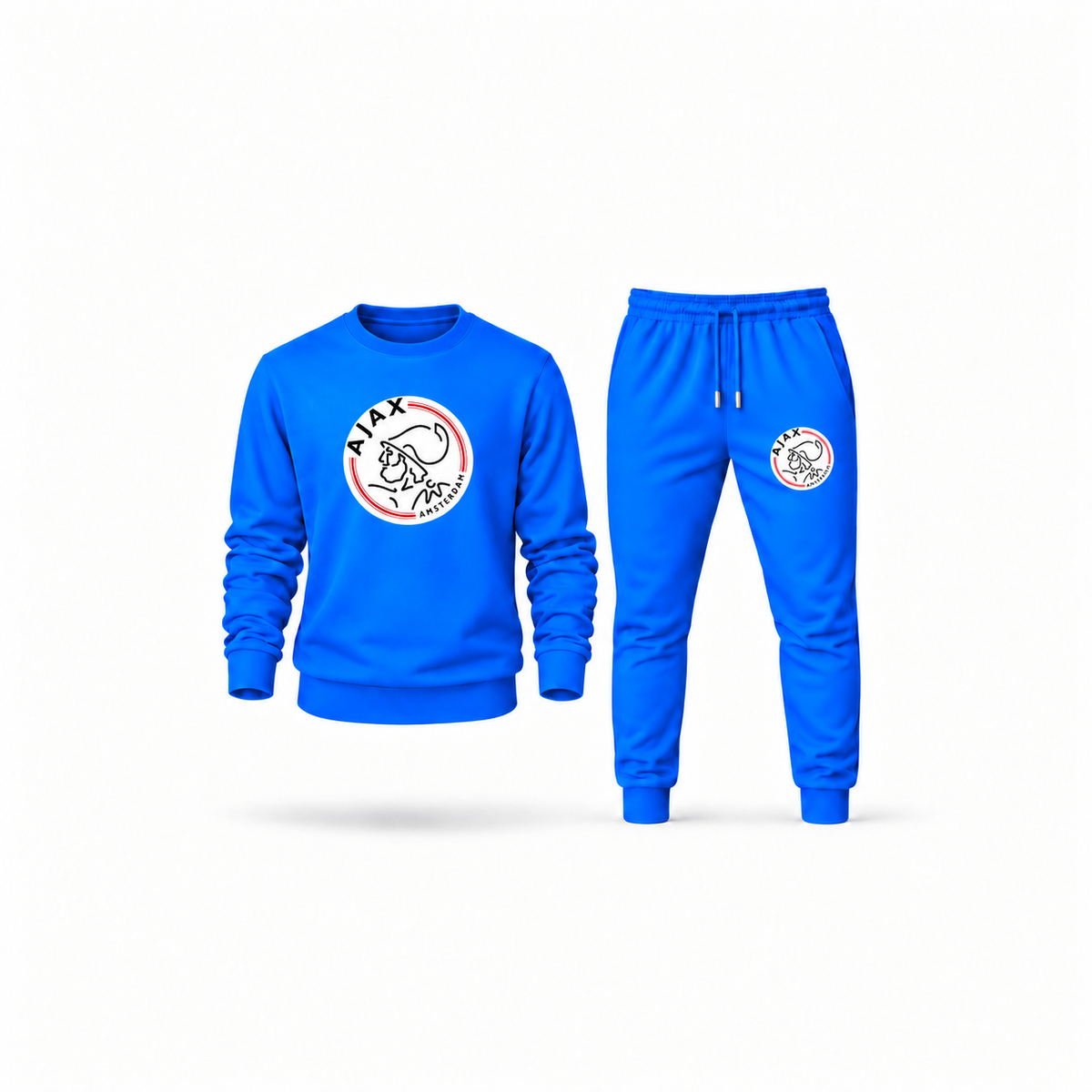 Men's Amsterdamsche FC Ajax Sweatshirt Joggers Set | Color: Azure | Main