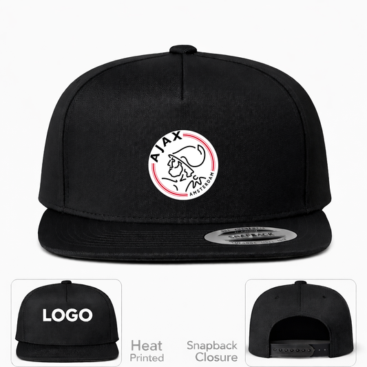 Amsterdamsche FC Ajax Snapback Hat | Color: Black | Original artwork on Drive garment