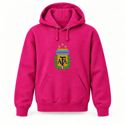 Argentina National Soccer Team - Youth Large Hoodie (Ages 10–12) | Color: Hot Pink