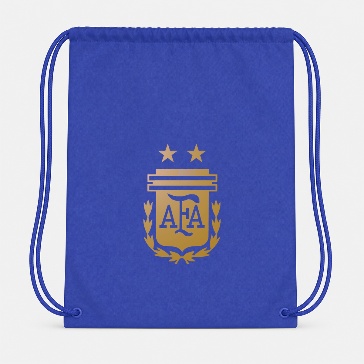 Argentina Soccer Drawstring Bag | Color: Blue | Original artwork on Drive garment