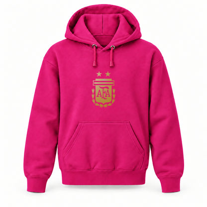 Argentina Soccer - Youth Large Hoodie (Ages 10–12) | Color: Hot Pink
