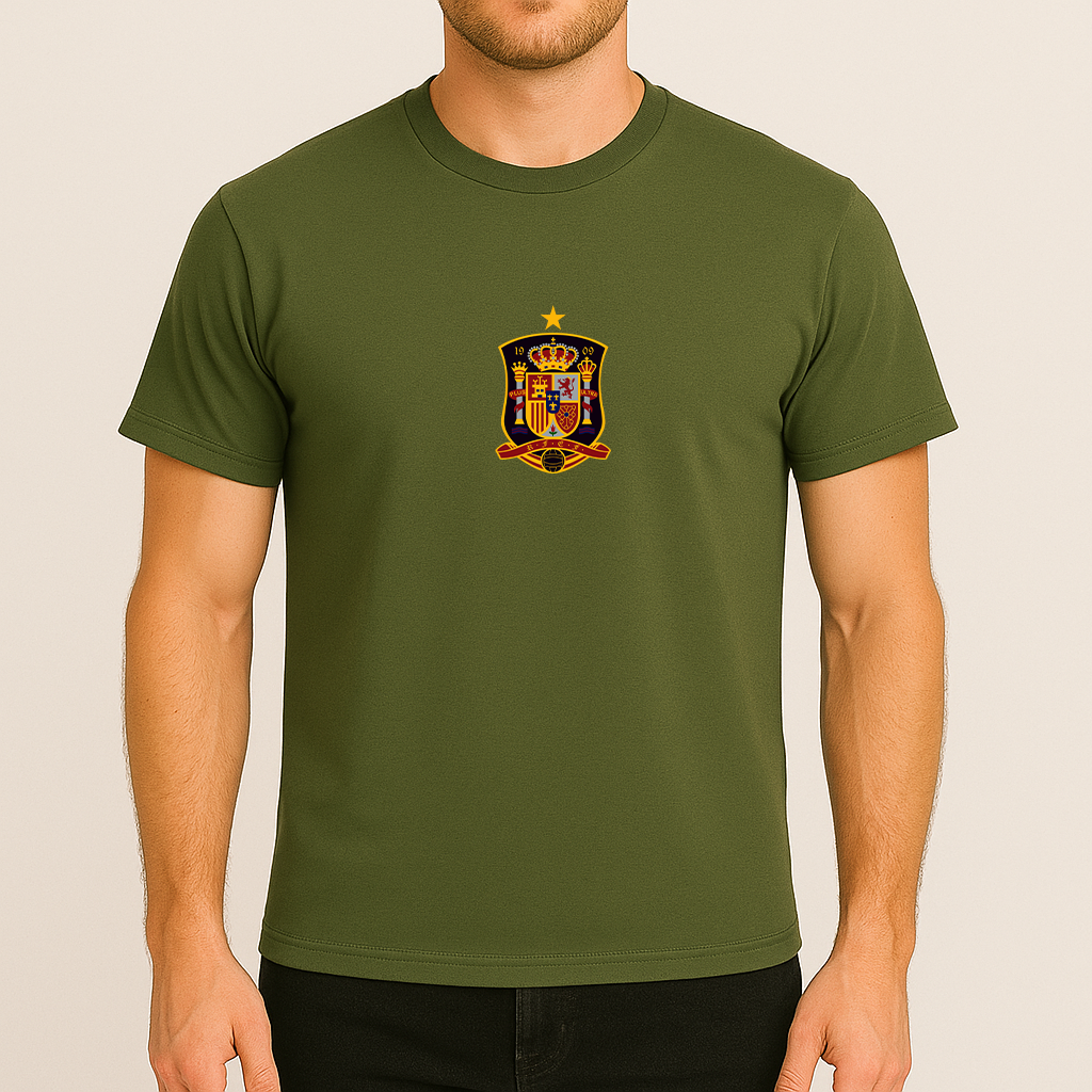 Men's Spain National Soccer Team Cotton T-Shirt