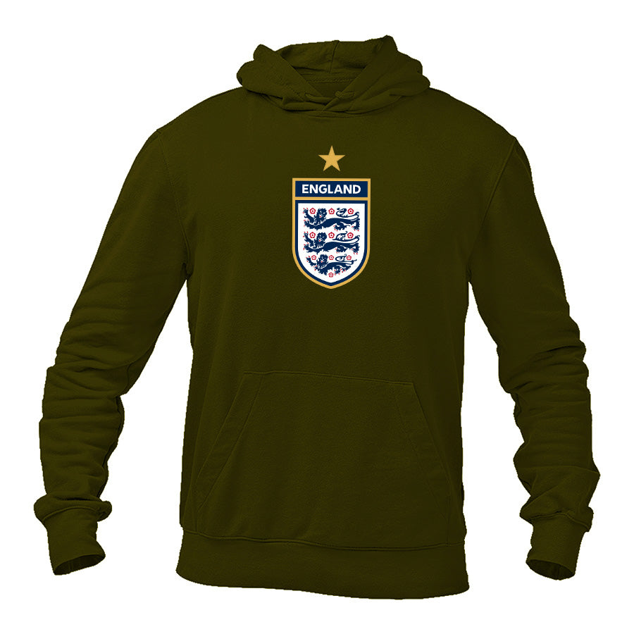 Men's England National Soccer Team Pullover Hoodie