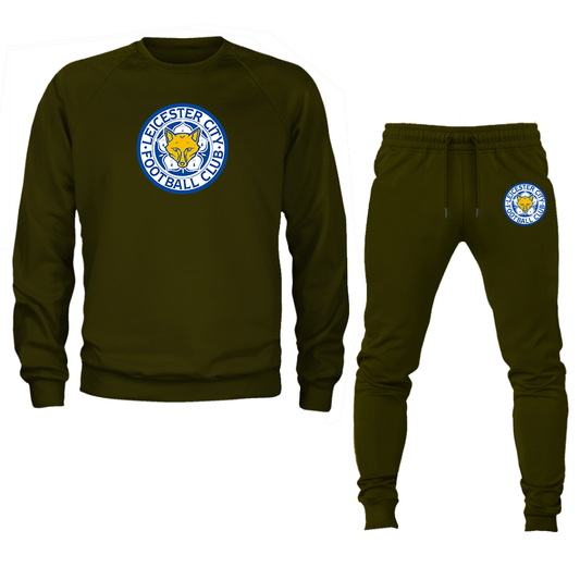 Men's Leicester City FC Crewneck Sweatshirt Joggers Suit