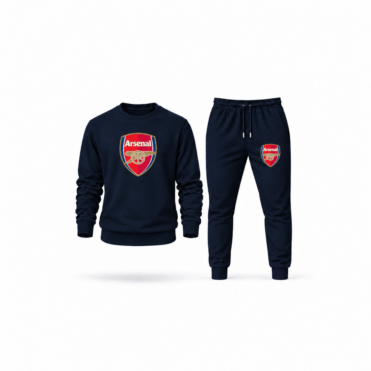 Men's Arsenal Soccer Sweatshirt Joggers Set | Color: Navy | Main