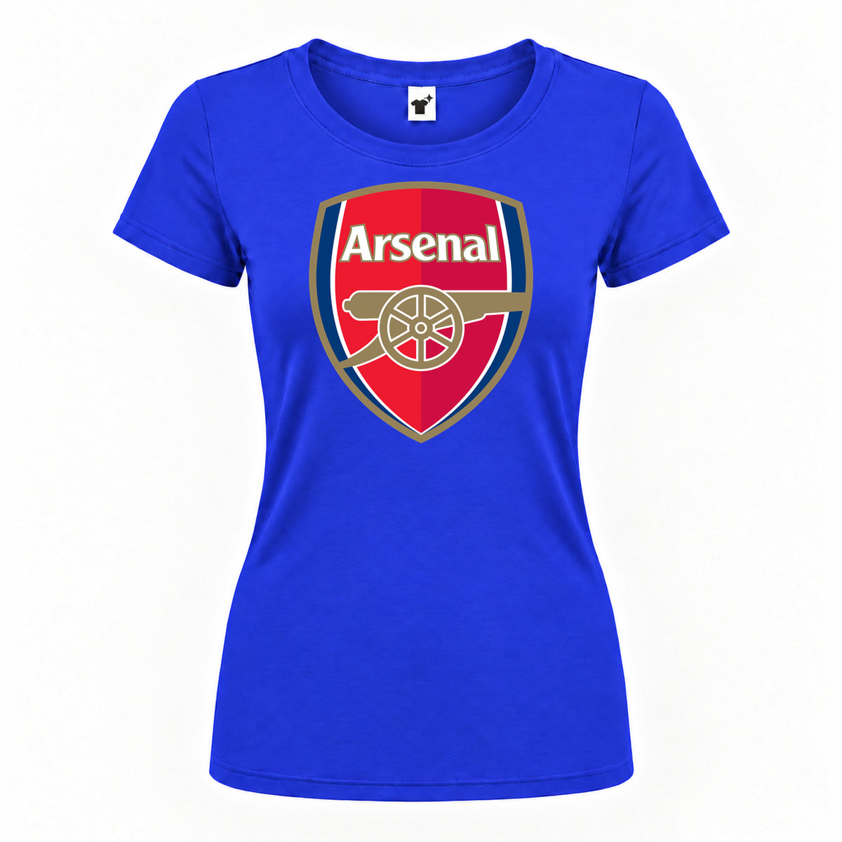 Women's Arsenal Soccer Round Neck T-Shirt | Color: Royal Blue