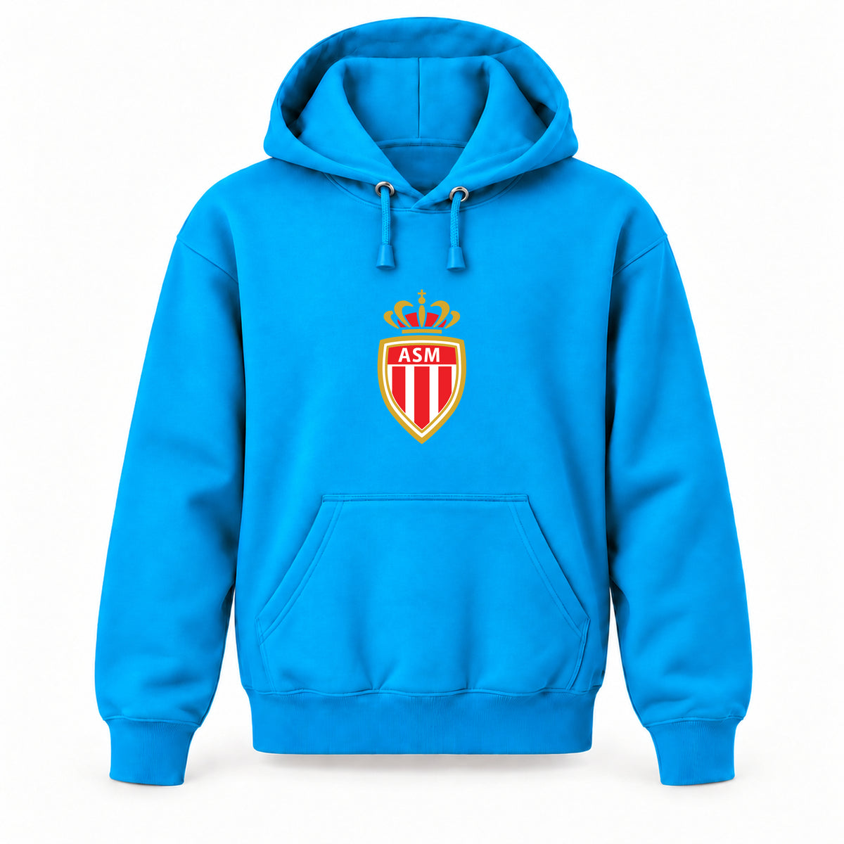 AS Monaco FC - Youth Large Hoodie (Ages 10–12) | Color: Turquoise