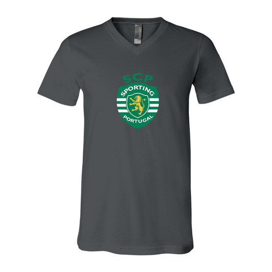 Men’s Sporting CP FC  - BELLA + CANVAS - Jersey V-Neck Tee - 3005