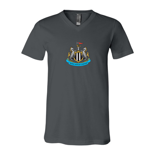 Men’s Newcastle United FC - BELLA + CANVAS - Jersey V-Neck Tee - 3005