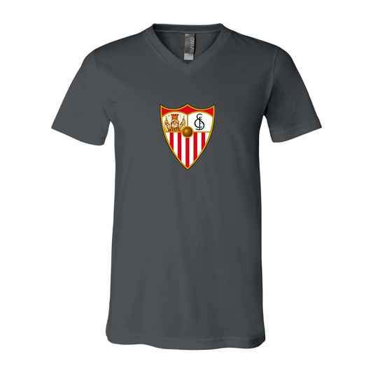 Men’s  Sevilla FC - BELLA + CANVAS - Jersey V-Neck Tee - 3005