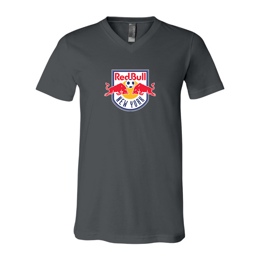 Men’s New York Red Bulls FC - BELLA + CANVAS - Jersey V-Neck Tee - 3005