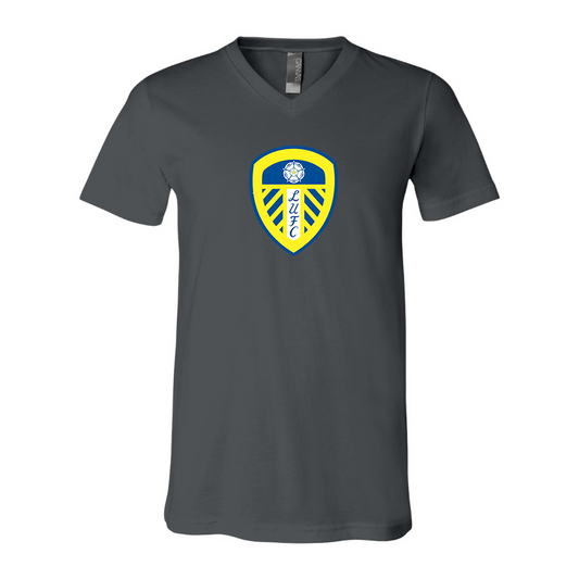 Men’s Leeds United Football Club - BELLA + CANVAS - Jersey V-Neck Tee - 3005
