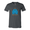 Men’s Olympique de Marseille FC - BELLA + CANVAS - Jersey V-Neck Tee - 3005