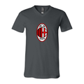 Men’s AC Milan Soccer- BELLA + CANVAS - Jersey V-Neck Tee - 3005