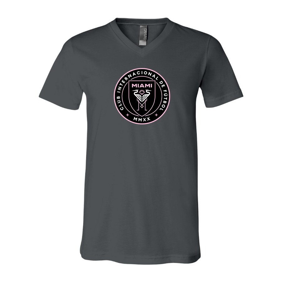 Men’s Inter Miami FC - BELLA + CANVAS - Jersey V-Neck Tee - 3005