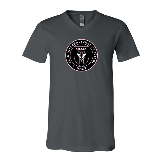 Men’s Inter Miami FC - BELLA + CANVAS - Jersey V-Neck Tee - 3005