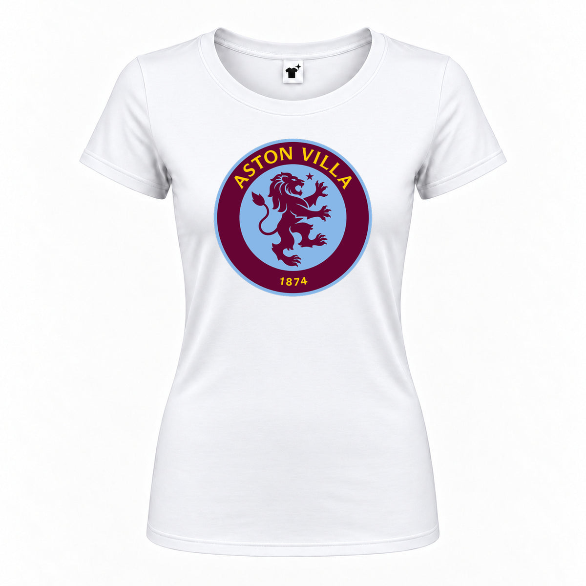 Women's Aston Villa FC Round Neck T-Shirt | Color: White
