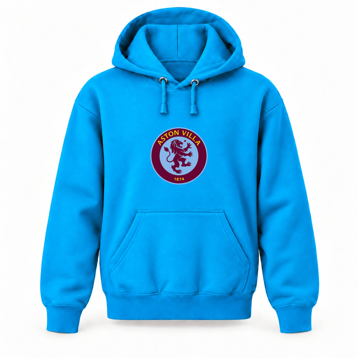 Aston Villa FC - Youth Large Hoodie (Ages 10–12) | Color: Turquoise