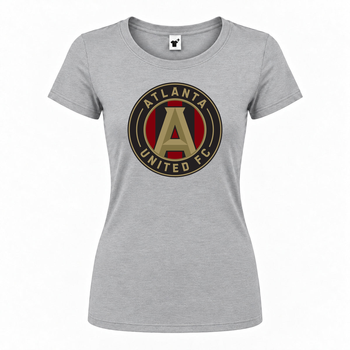 Women's Atlanta United FC Round Neck T-Shirt | Color: Grey