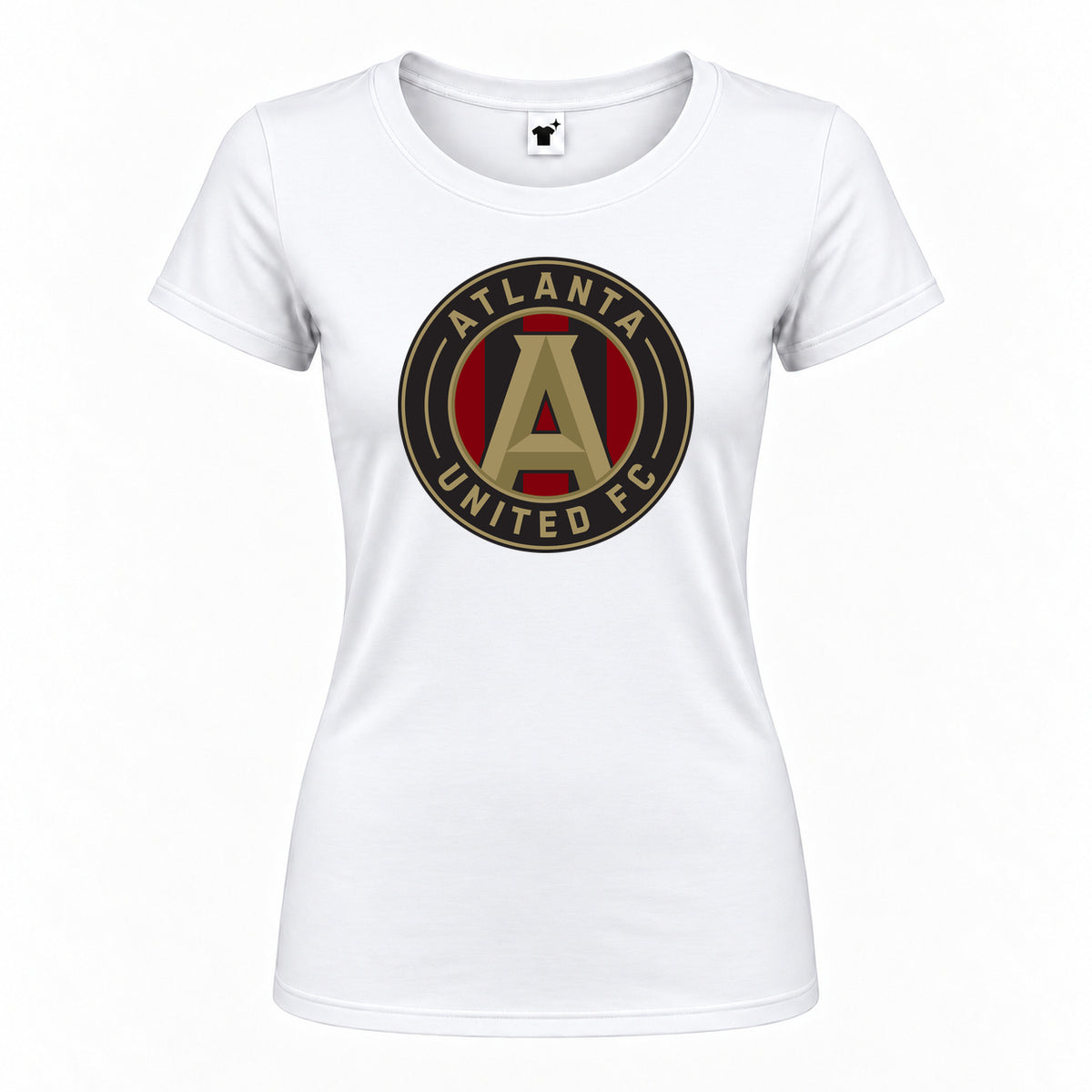 Women's Atlanta United FC Round Neck T-Shirt | Color: White