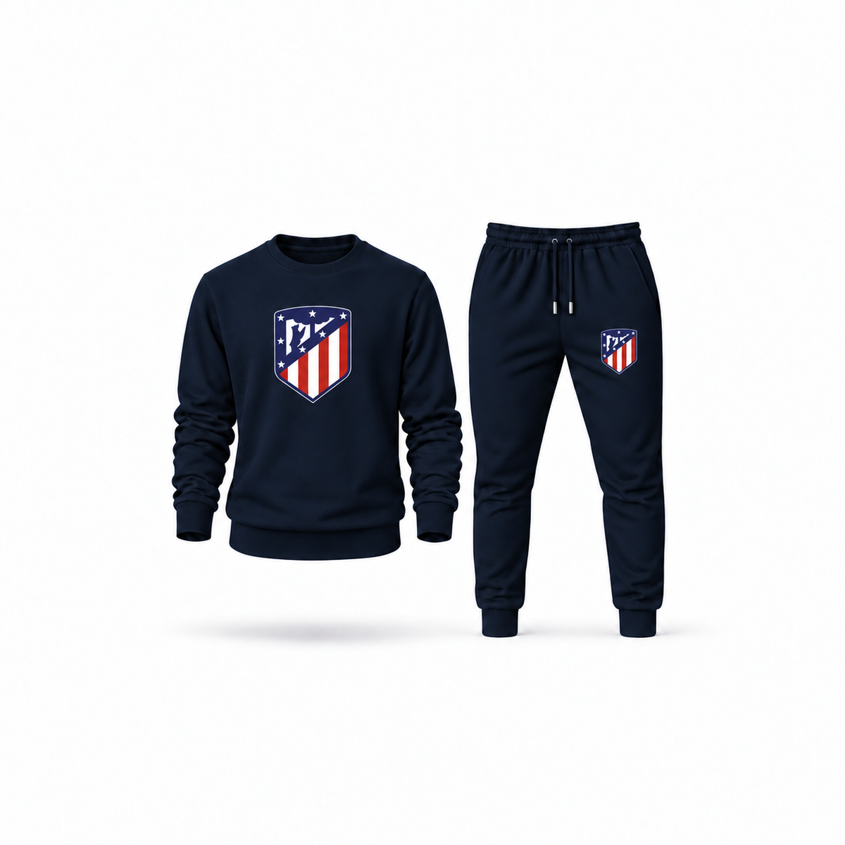 Men's Atletico Madrid FC Sweatshirt Joggers Set | Color: Navy | Main