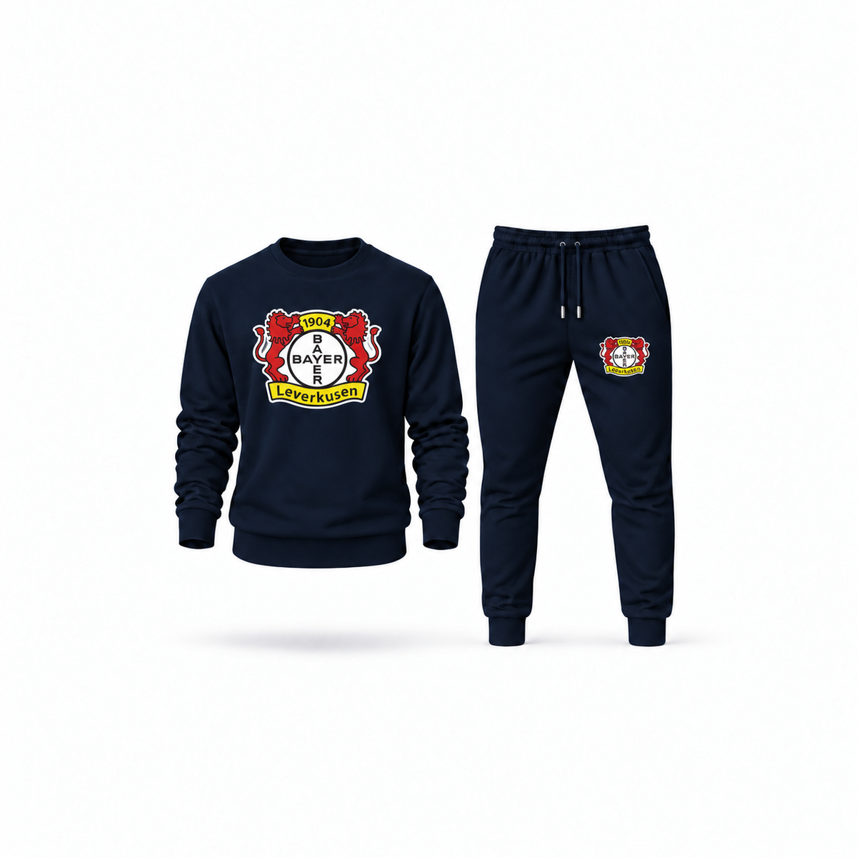 Men's Bayer Leverkusen FC Sweatshirt Joggers Set | Color: Navy | Main