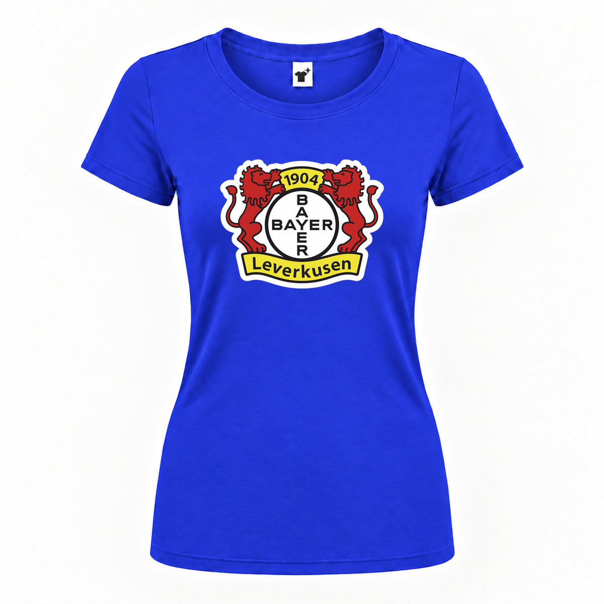 Women's Bayer Leverkusen FC Round Neck T-Shirt | Color: Royal Blue