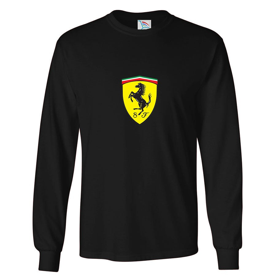 Men’s Ferrari Motorsport Car Long Sleeve T-Shirt