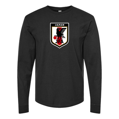 Men's Japan National Soccer Team Cotton Long Sleeve T-Shirt