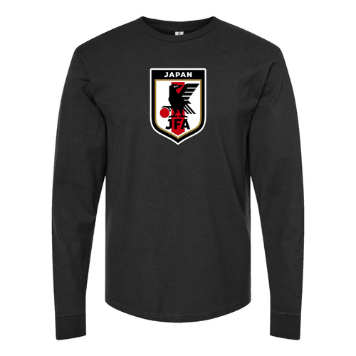Men's Japan National Soccer Team Cotton Long Sleeve T-Shirt