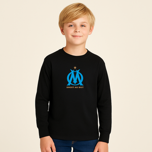 Youth Kids Olympique de Marseille FC Long Sleeve T-Shirt