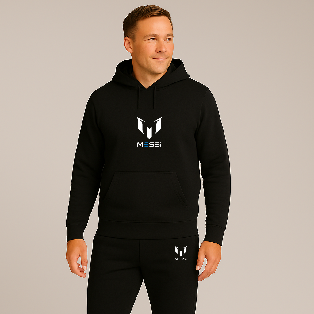 Men's Lionel Messi Air Messi Soccer Logo Hoodie Joggers Set
