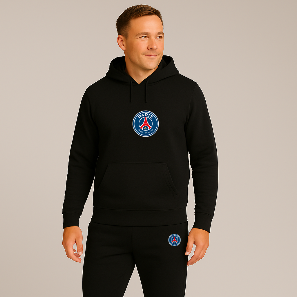 Men’s Paris-Saint Germain Soccer Logo Hoodie Joggers Set