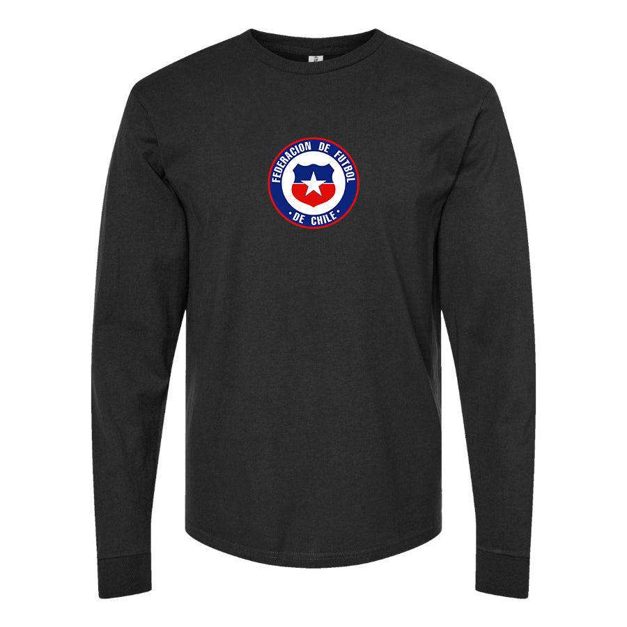 Men's Chile National Soccer Team  Long Sleeve T-Shirt