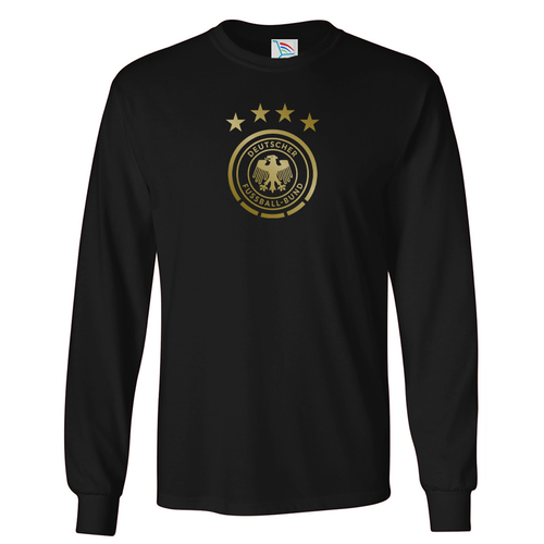 Men's Germany Soccer Cotton Long Sleeve T-Shirt