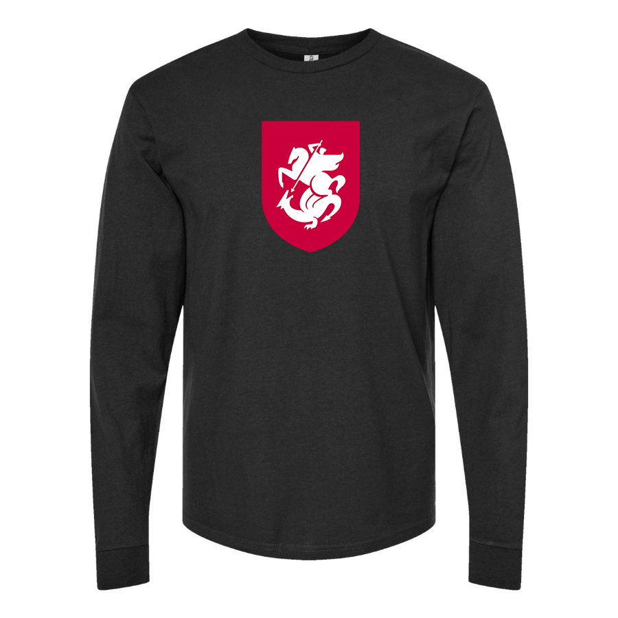 Youth Kids Georgia National Soccer Team Long Sleeve T-Shirt