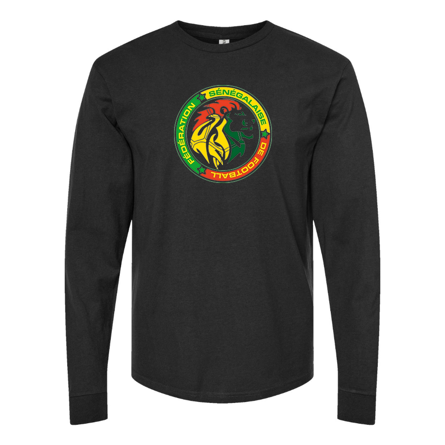 Youth Kids Senegal National Soccer Team Long Sleeve T-Shirt