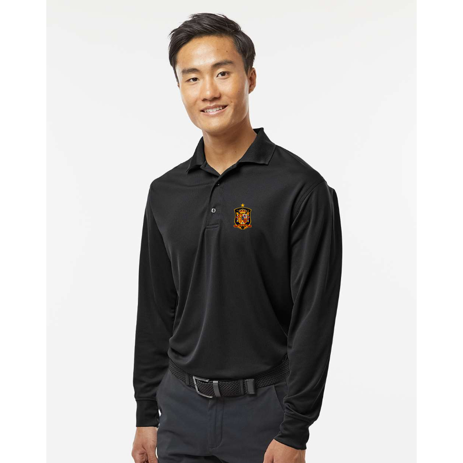 Men's Spain National Soccer Team - Paragon - Prescott Long Sleeve Polo - 110