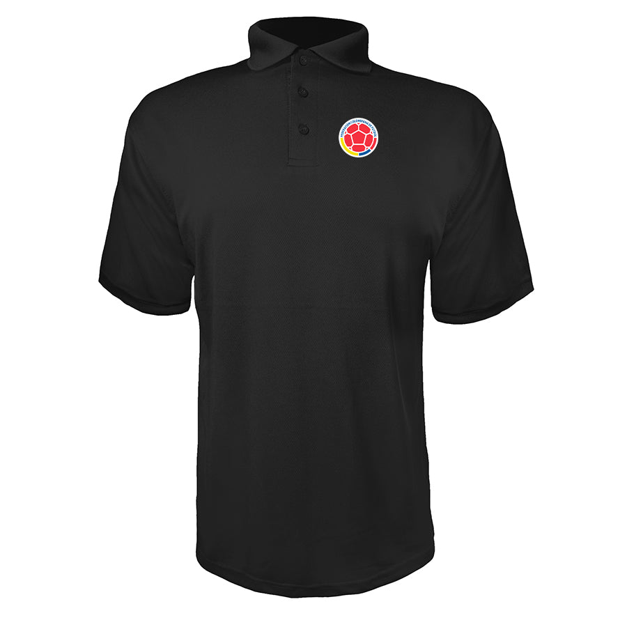 Men's Colombia National Soccer Team Polyester Polo